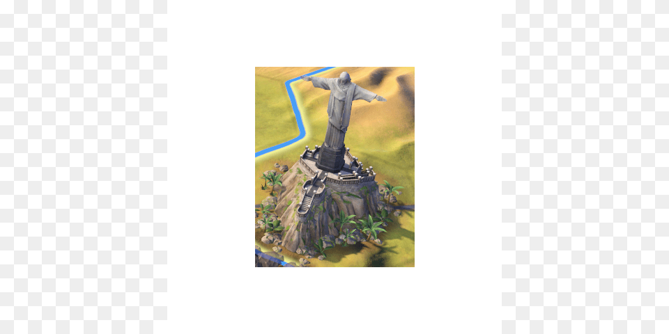 Cristo Redentor Completed Cristo Redentor In Game Video Game, Art, Plant, Tree, Person Free Transparent Png