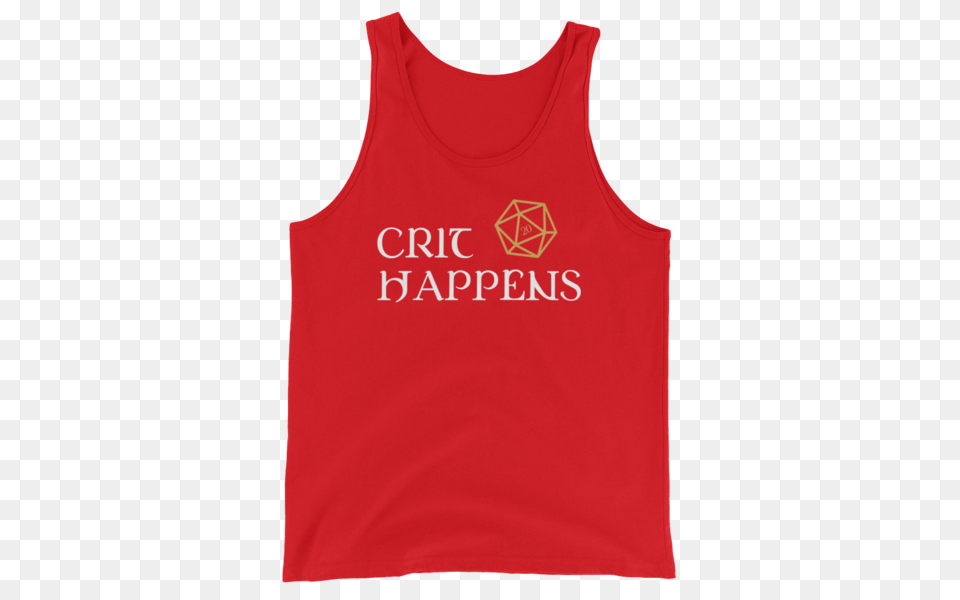Crit Happens Dice Unisex Rpg Tank Top Dungeon Armory, Clothing, Tank Top, Vest Free Png Download