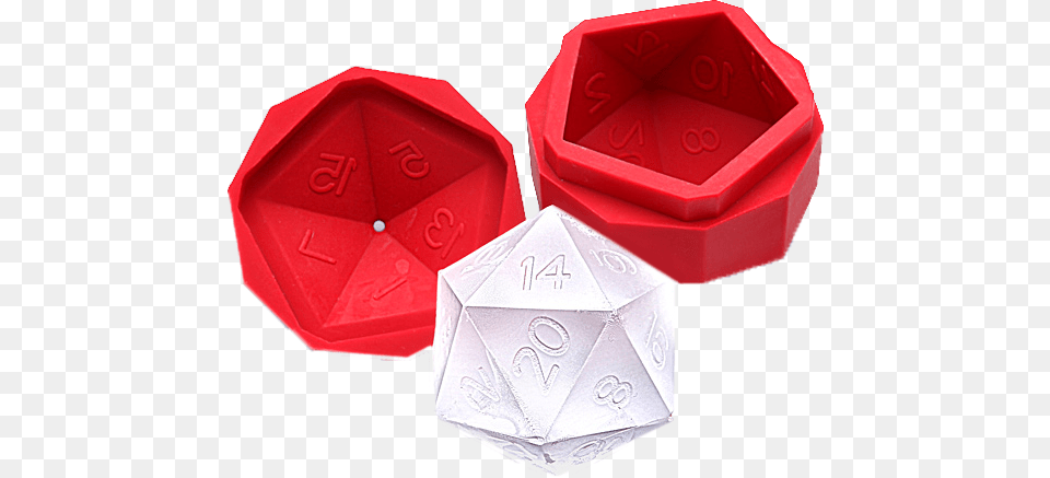 Critical Hit D20 Ice Mold D20 Ice Mold, Art, Paper, Origami Free Png
