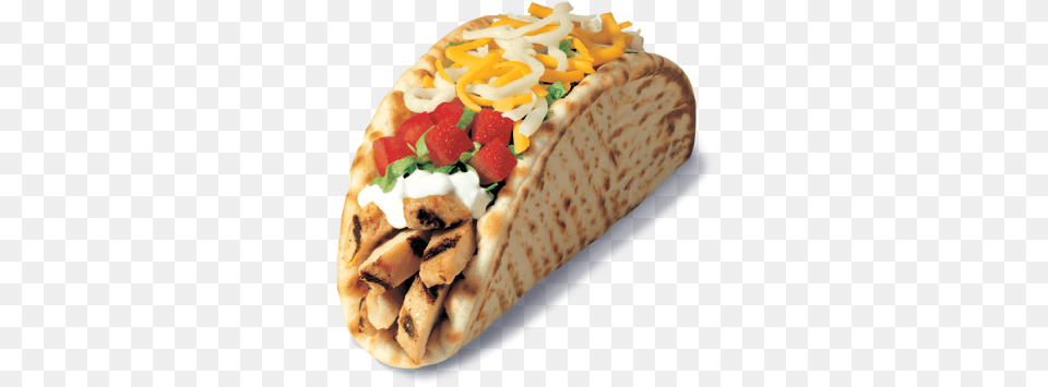 Crnchytacosupbeef Gordita Supreme Chicken Taco Bell, Food, Bread, Pita, Pizza Png