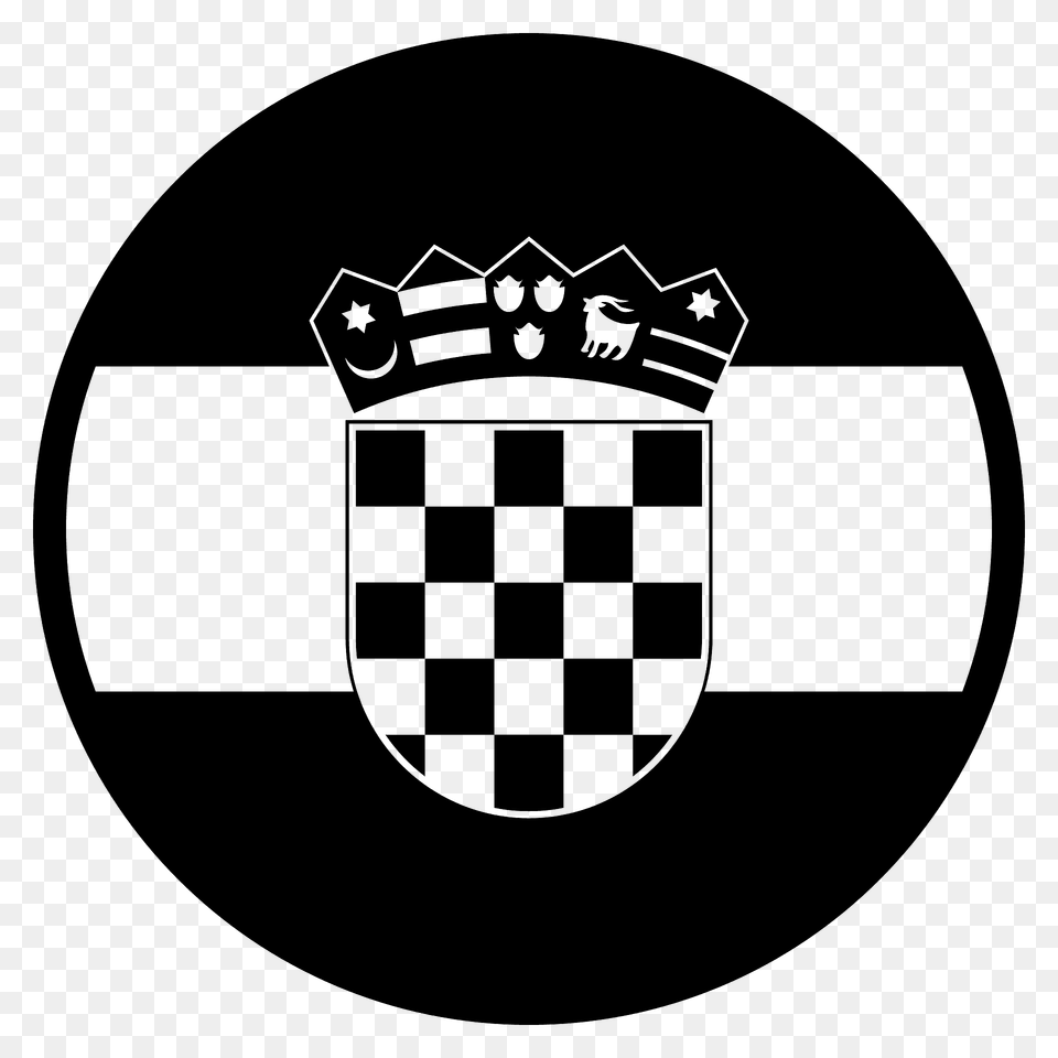 Croatia Flag Emoji Clipart, Logo, Disk, Emblem, Symbol Png