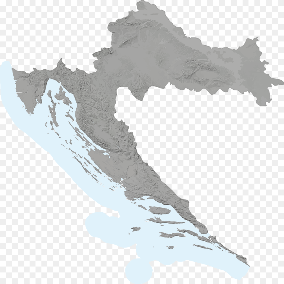 Croatia Outline, Chart, Sea, Plot, Outdoors Free Transparent Png