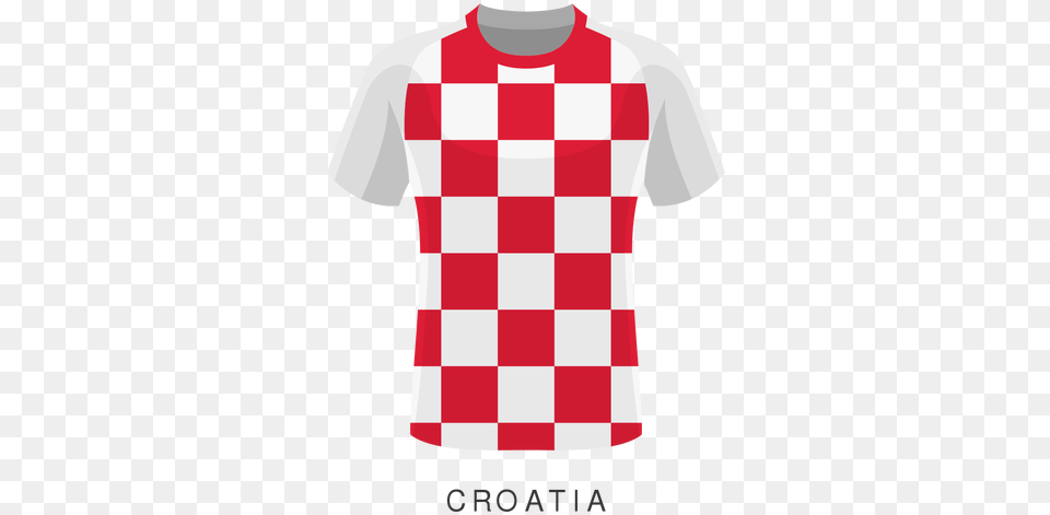 Croatia World Cup Football Shirt Checkers Phone Case, Clothing, T-shirt Free Png