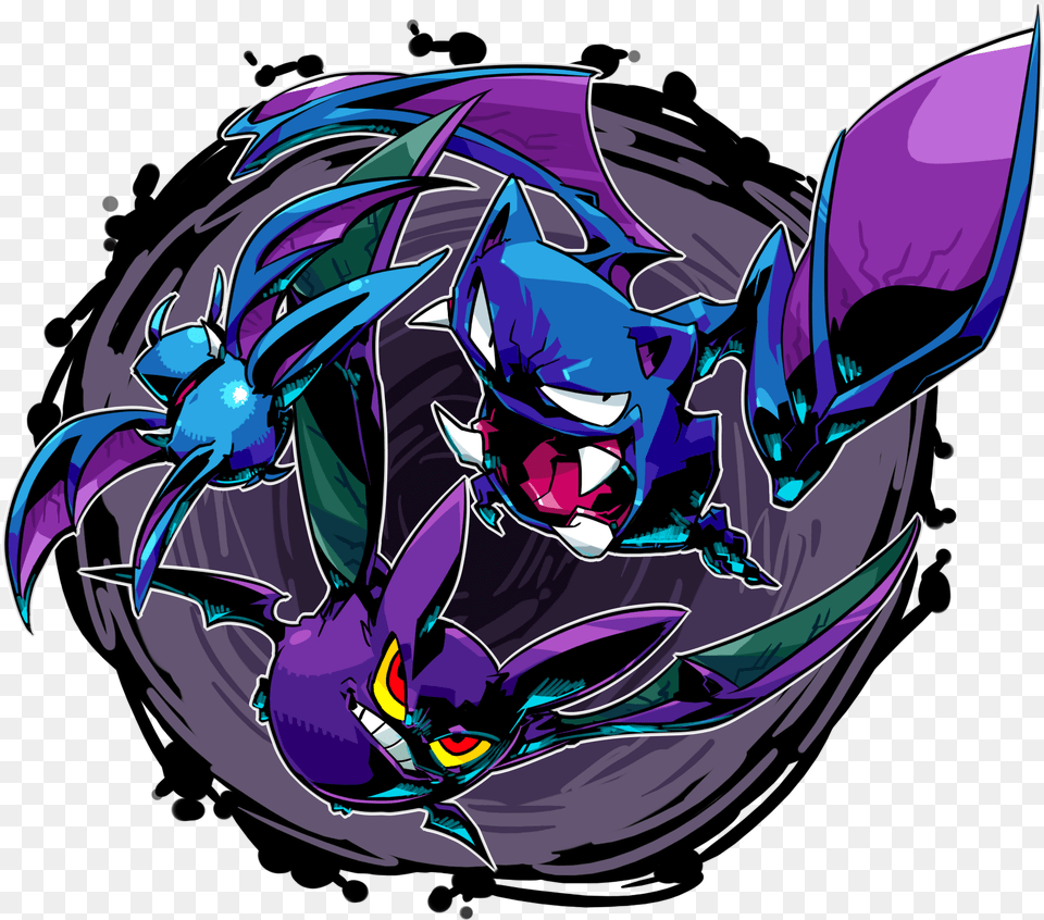 Crobat Zubat And Golbat Golbat Fanart, Batman, Animal, Fish, Sea Life Png Image