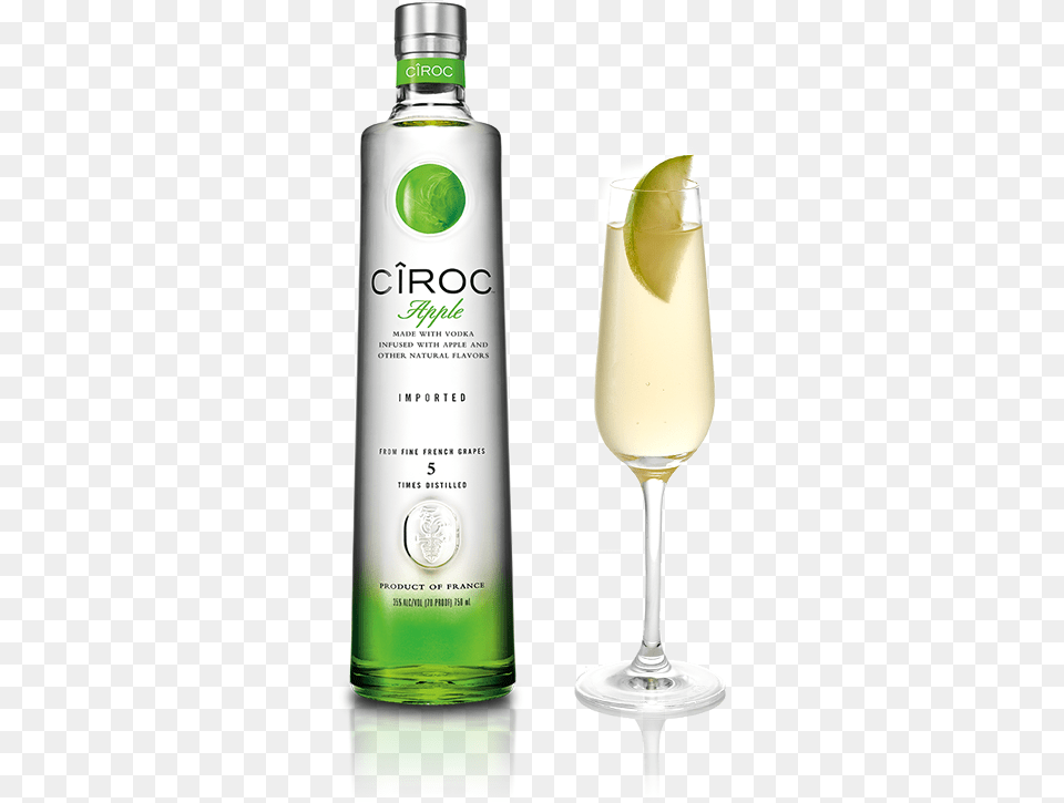 Croc Apple Mimosa Green Apple Ciroc, Alcohol, Beverage, Liquor, Gin Free Png Download