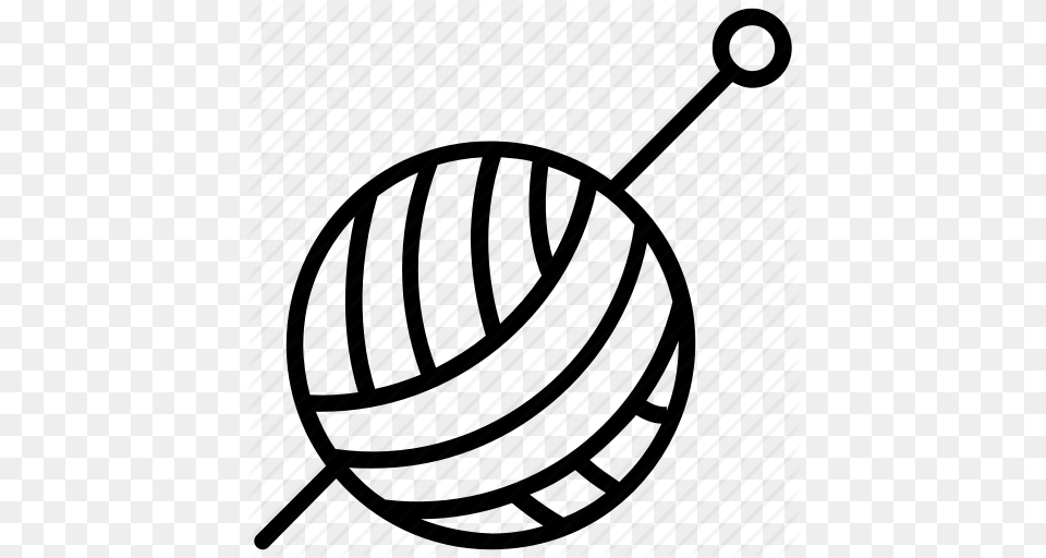 Crochet Crocheting Knitting Kit Wool Knitting Wool Spool Icon, Sphere, Aircraft, Helicopter, Transportation Png Image