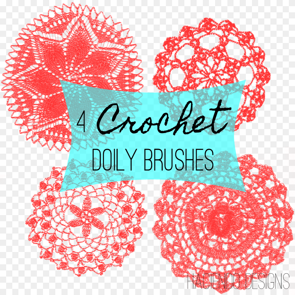 Crochet Doily Photoshop Brushes Illustration Png
