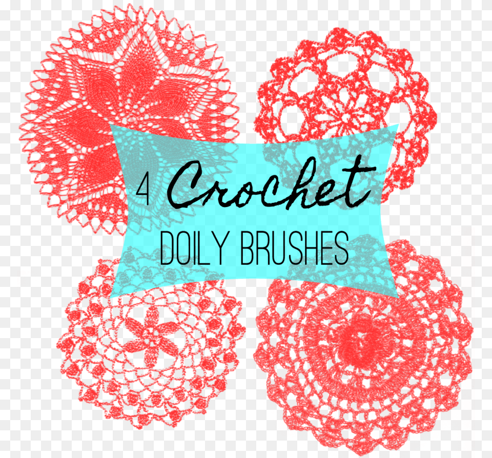 Crochet Doily Photoshop Brushes Paper Rosette Clip Art, Home Decor Free Png