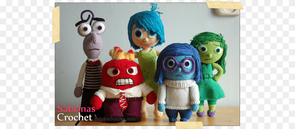 Crochet Pattern Fear Inside Out Amigurumi, Plush, Teddy Bear, Toy, Baby Free Png Download