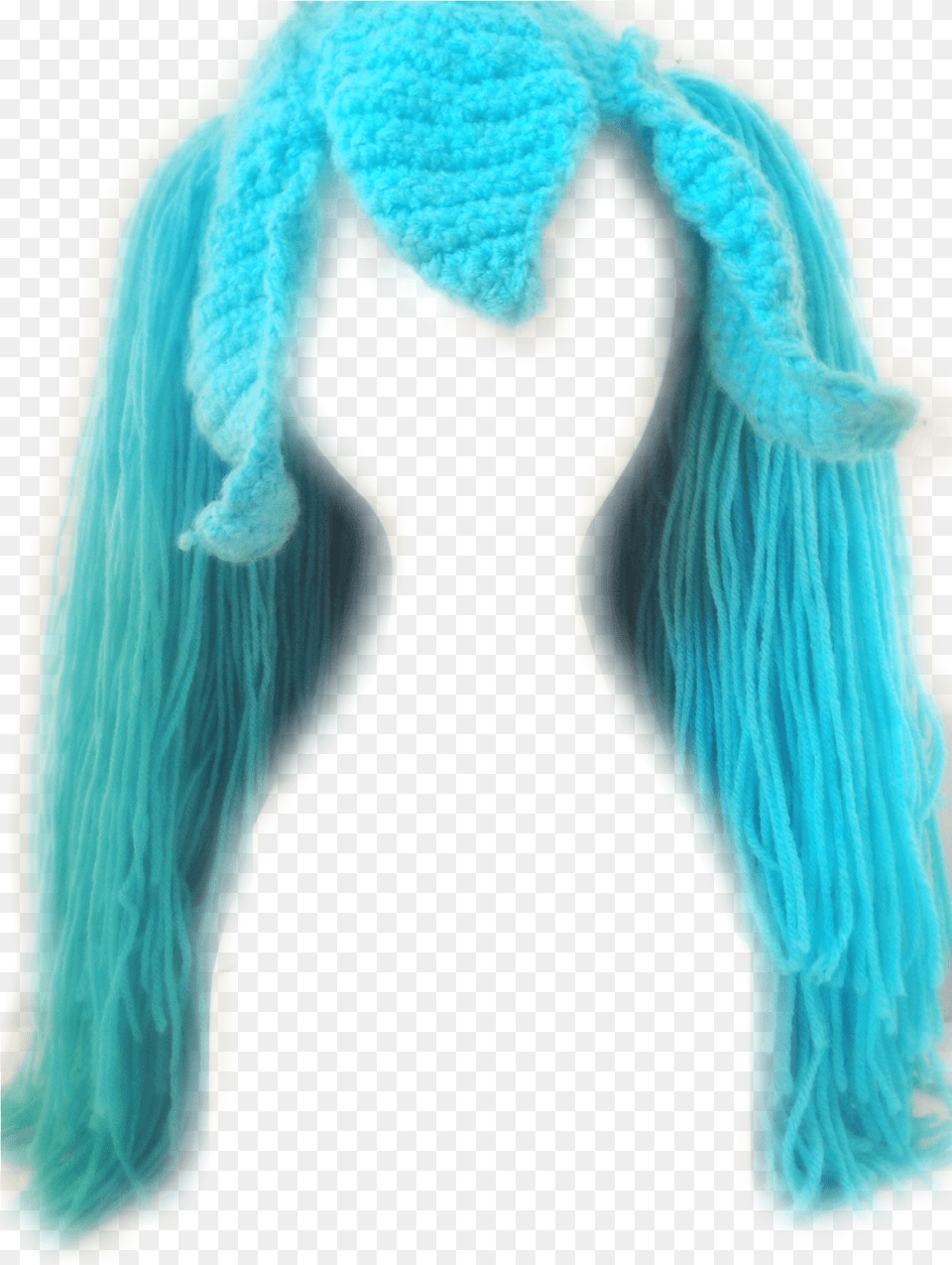 Crochet Pigtail Cosplaycostume Wig Lace Wig, Clothing, Scarf, Adult, Female Free Png Download