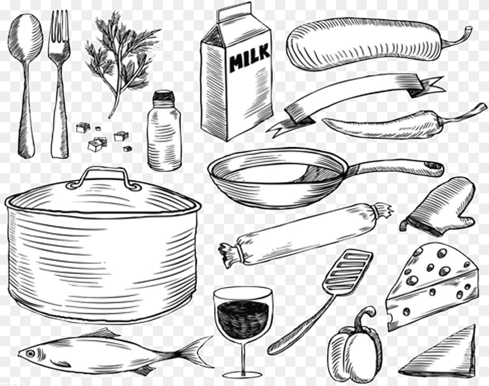 Crockery Illustrations, Cutlery, Spoon, Fork, Animal Free Transparent Png