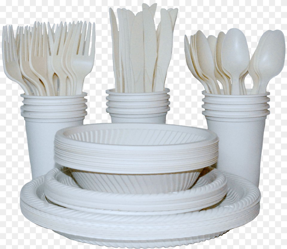 Crockery Items Useage Of Biodegradable Products, Cutlery, Fork, Spoon, Food Free Png
