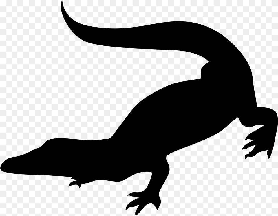 Crocodile Black, Gray Png
