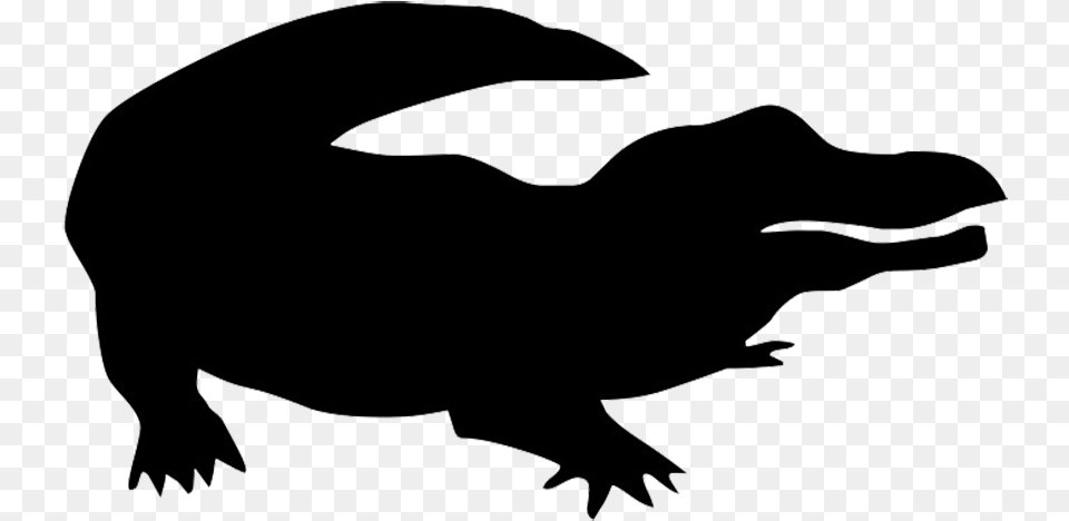 Crocodile Clipart Shadow, Animal Free Transparent Png