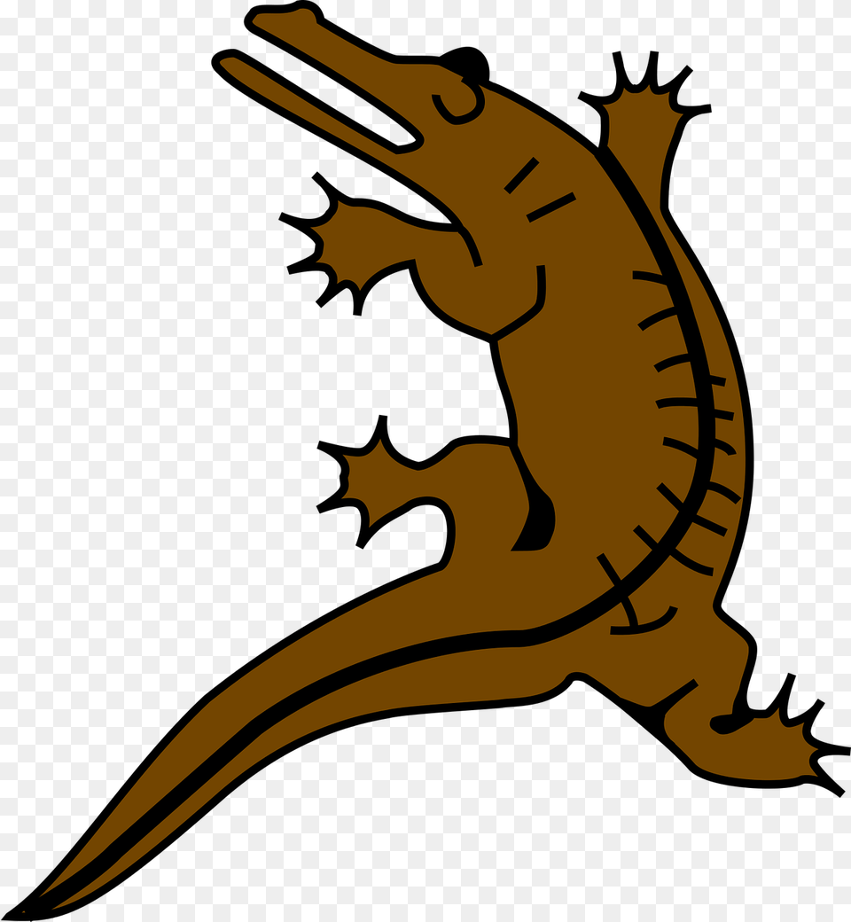 Crocodile Coat Of Arms, Animal, Fish, Sea Life, Shark Png Image