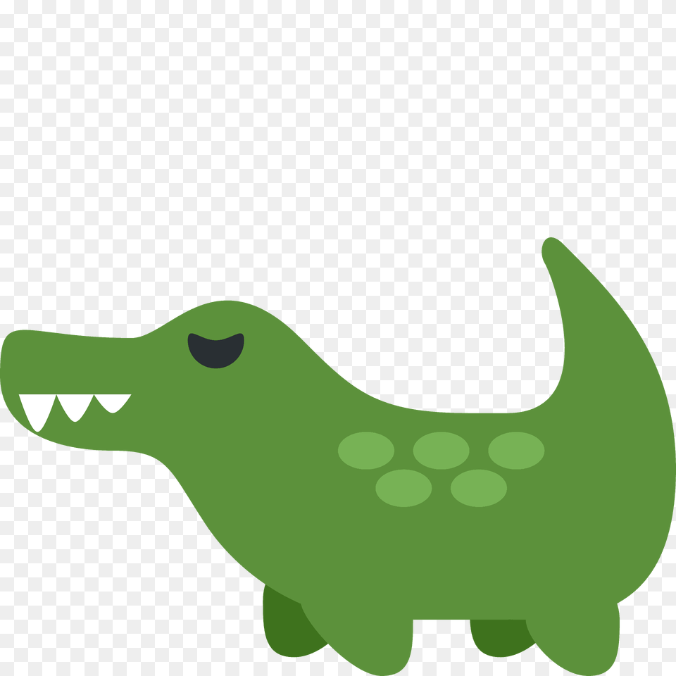 Crocodile Emoji Clipart, Animal, Reptile, Mammal, Pig Free Png