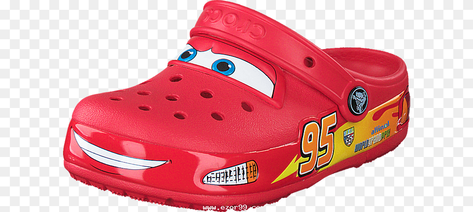 Crocs Children Crocslights Cars Clog Red Children Iugrb Cursed Lightning Mcqueen, Clothing, Footwear, Shoe, Sneaker Free Transparent Png