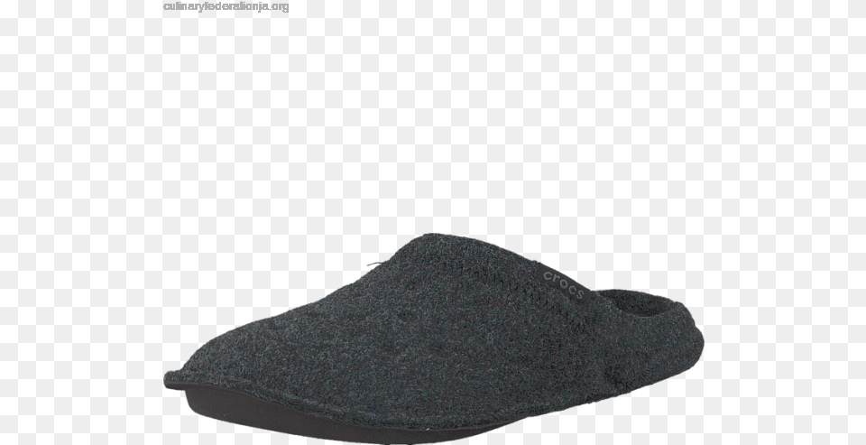 Crocs Classic Slipper Black Suede, Clothing, Footwear, Shoe Free Transparent Png