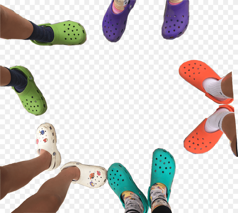 Crocs Croc Green Purple Orange Teal White Pin Crocpins Walking Shoe, Clothing, Footwear, Sneaker, Baby Free Png