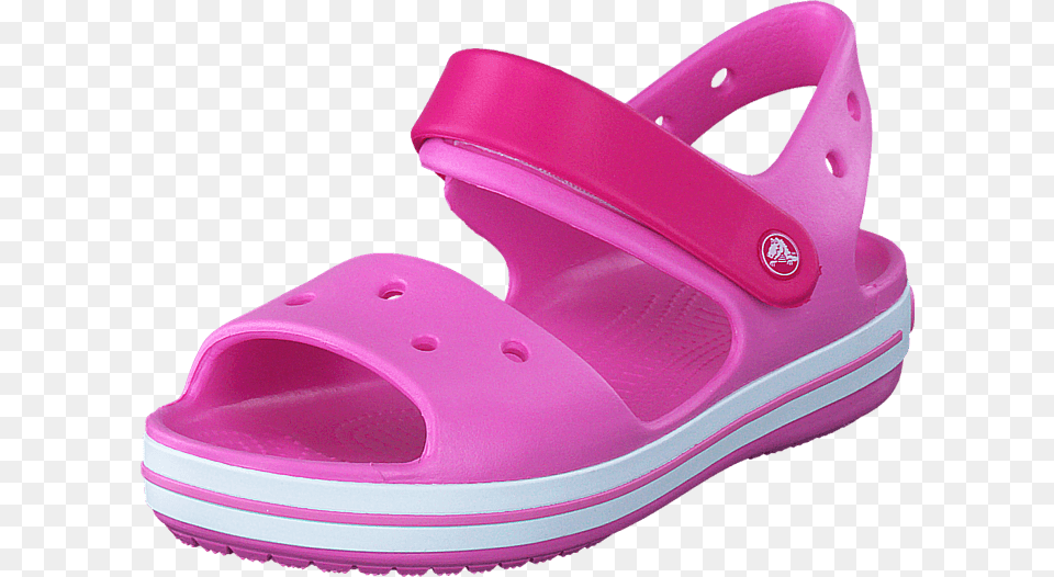 Crocs Crocband Sandal Kids Candy Pinkparty Pink Women, Clothing, Footwear, Shoe Png