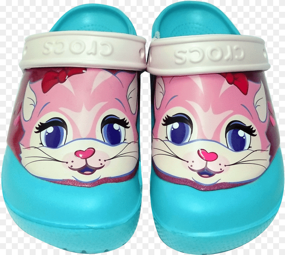 Crocs Cute Cats With Lights Cartoon, Clothing, Footwear, Shoe, Sneaker Free Png Download