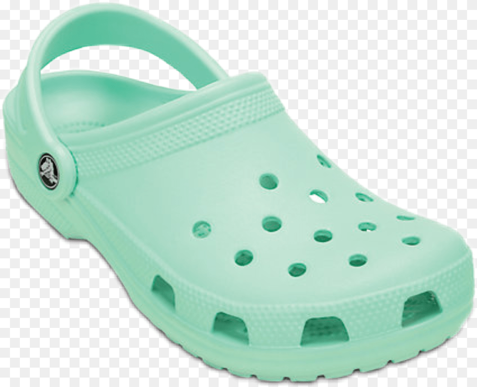 Crocs Mint Teal Shoes Summer Mint Green Teal Crocs, Clothing, Footwear, Shoe, Sandal Png Image