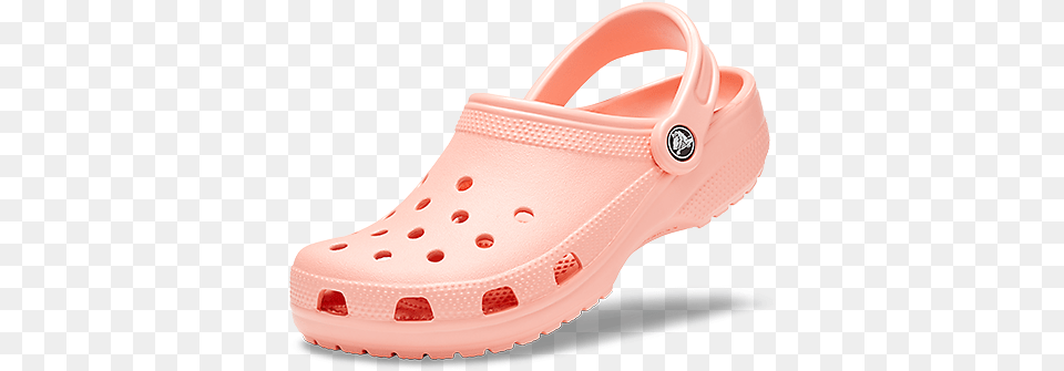 Crocs Peach Crocs, Clothing, Footwear, Shoe, Clogs Png Image