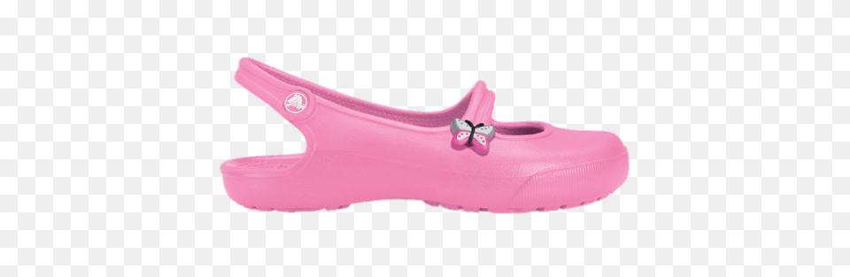 Crocs Pink Girls Flats, Clothing, Footwear, Shoe Free Png