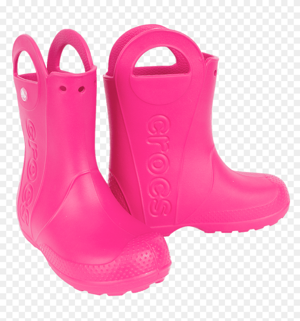 Crocs Pink Wellies, Clothing, Footwear, Shoe, Boot Free Png Download