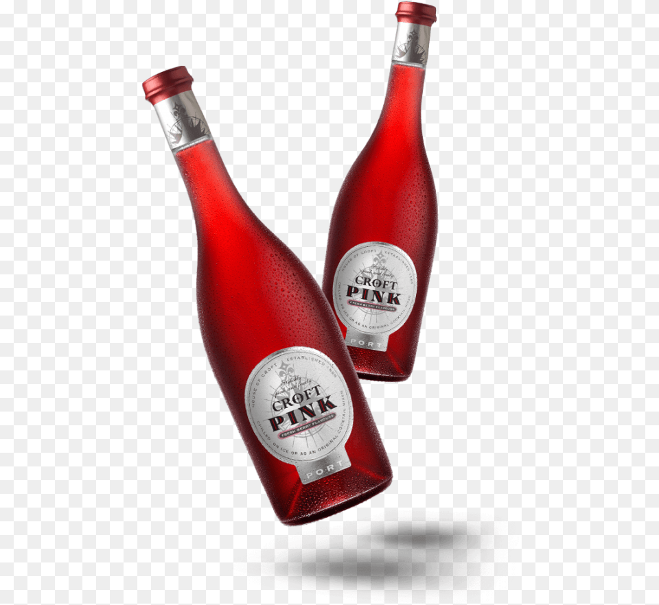 Croftpink Bottle Double Croft Porto Pink, Alcohol, Wine, Liquor, Wine Bottle Free Transparent Png