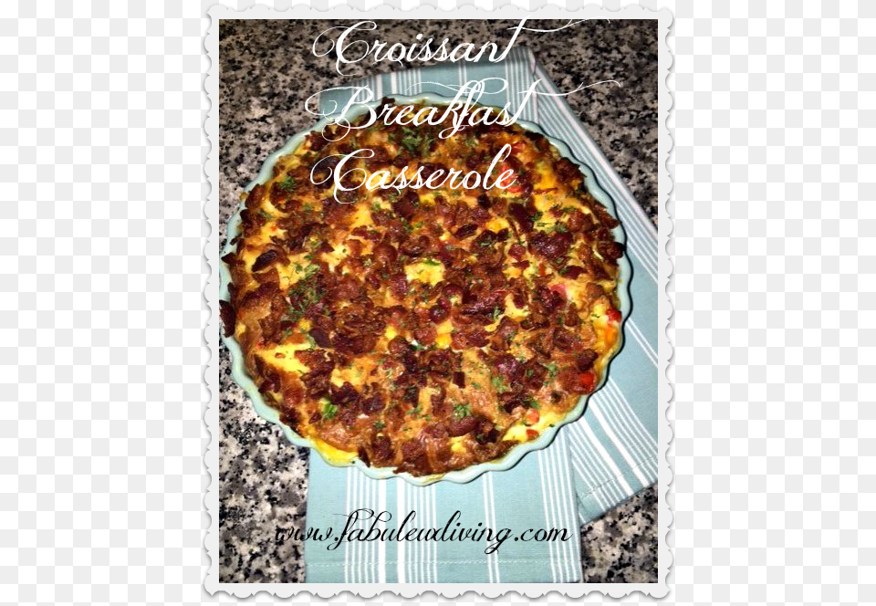 Croissant Breakfast Casserole Quiche, Food, Pizza Free Transparent Png