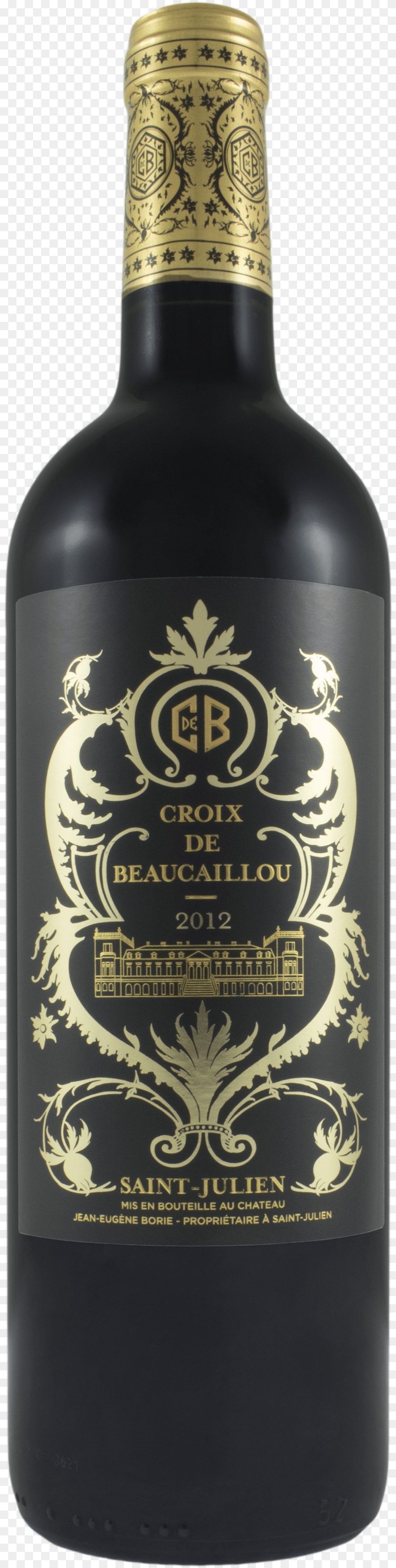 Croix De Beaucaillou 2012, Alcohol, Beer, Beverage, Liquor Free Png