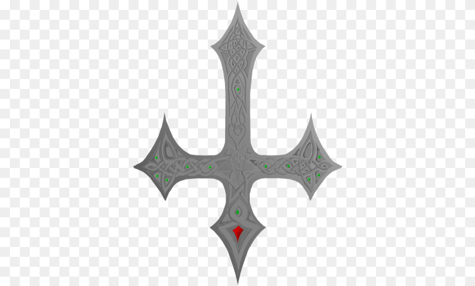 Croix Inverse Draw An Upside Down Cross, Sword, Symbol, Weapon, Person Free Transparent Png