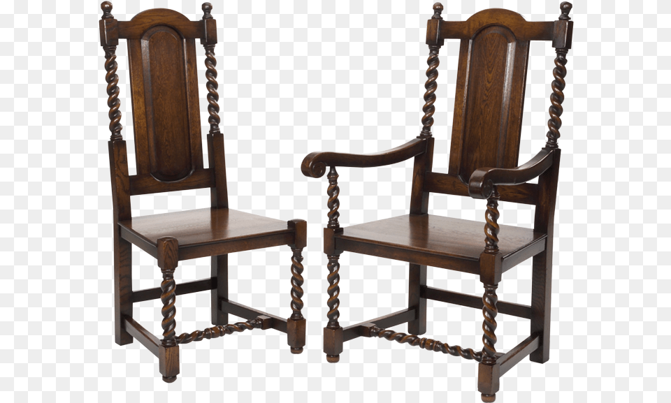 Cromwellian Chair Picture Dining Chair Traditional Oak, Furniture, Armchair Free Png Download