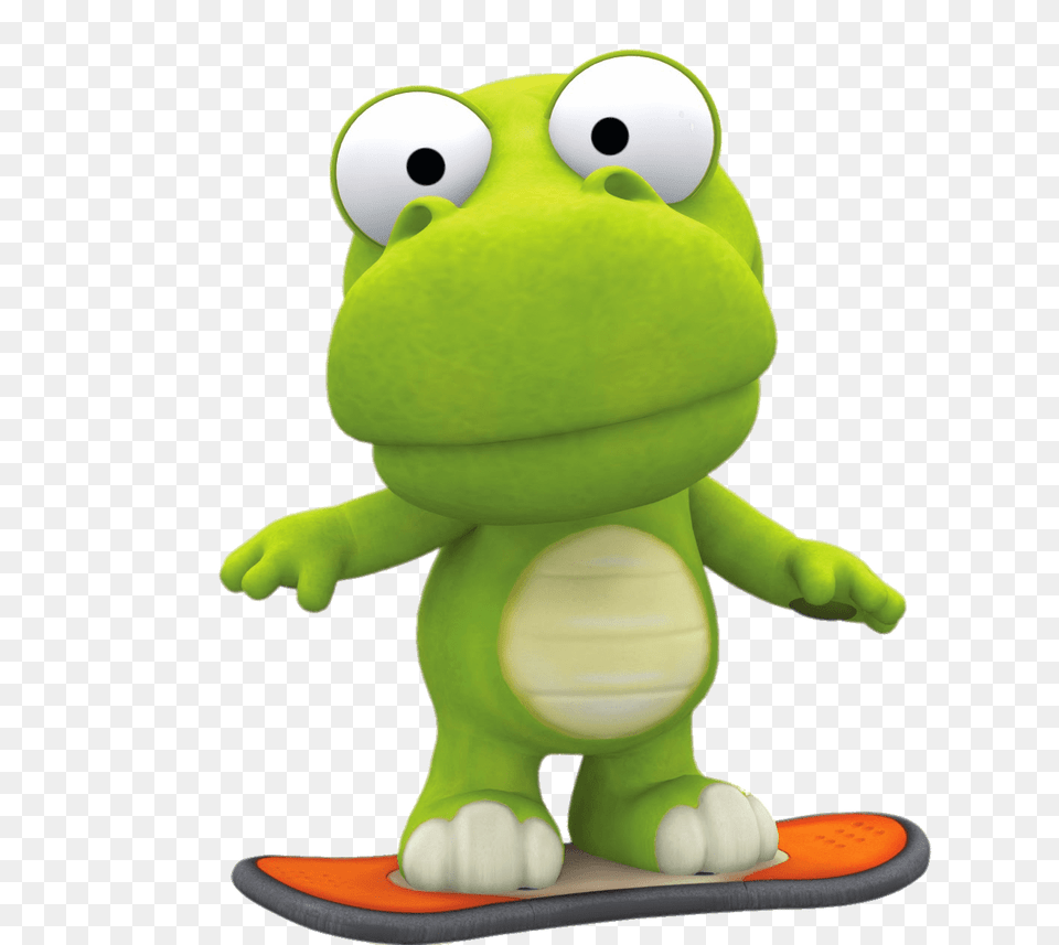 Crong On A Snowboard, Plush, Toy, Animal, Wildlife Png