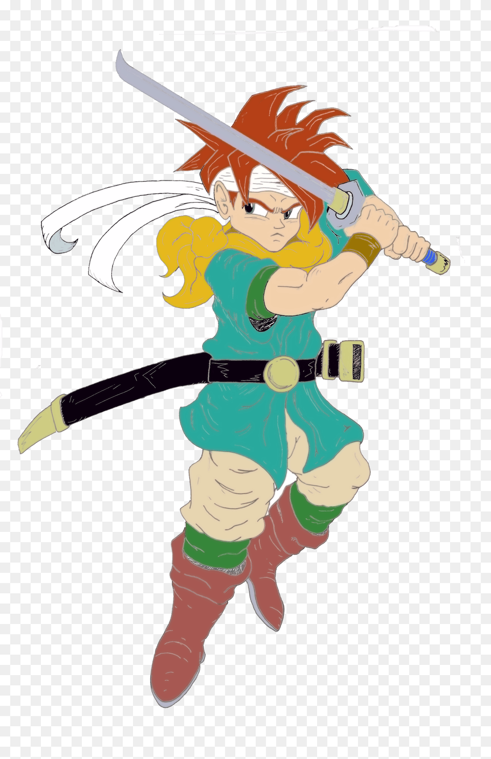 Crono Chrono Trigger Crono Chrono Trigger, Book, Comics, Publication, Sword Free Png