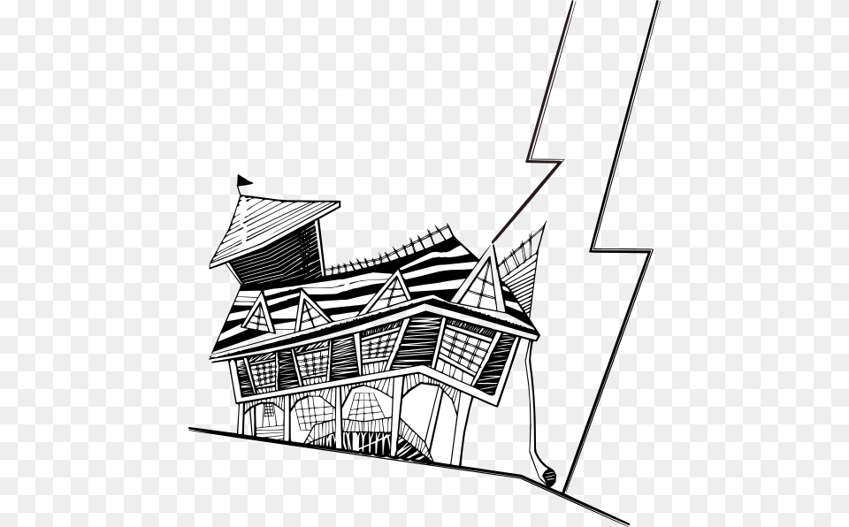 Crooked House Clip Art, Doodle, Drawing Png
