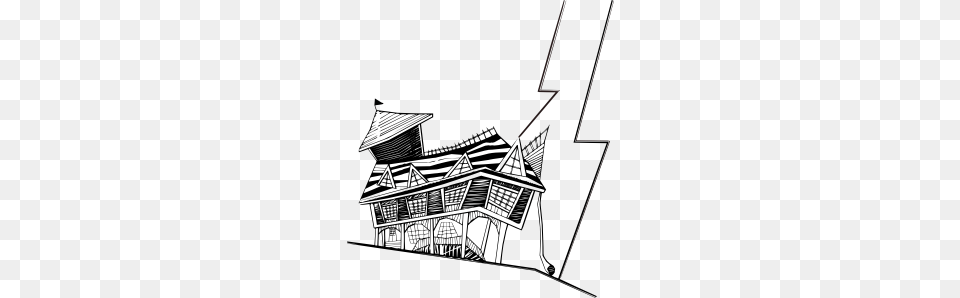 Crooked House Clip Art Free Vector, Doodle, Drawing Png Image