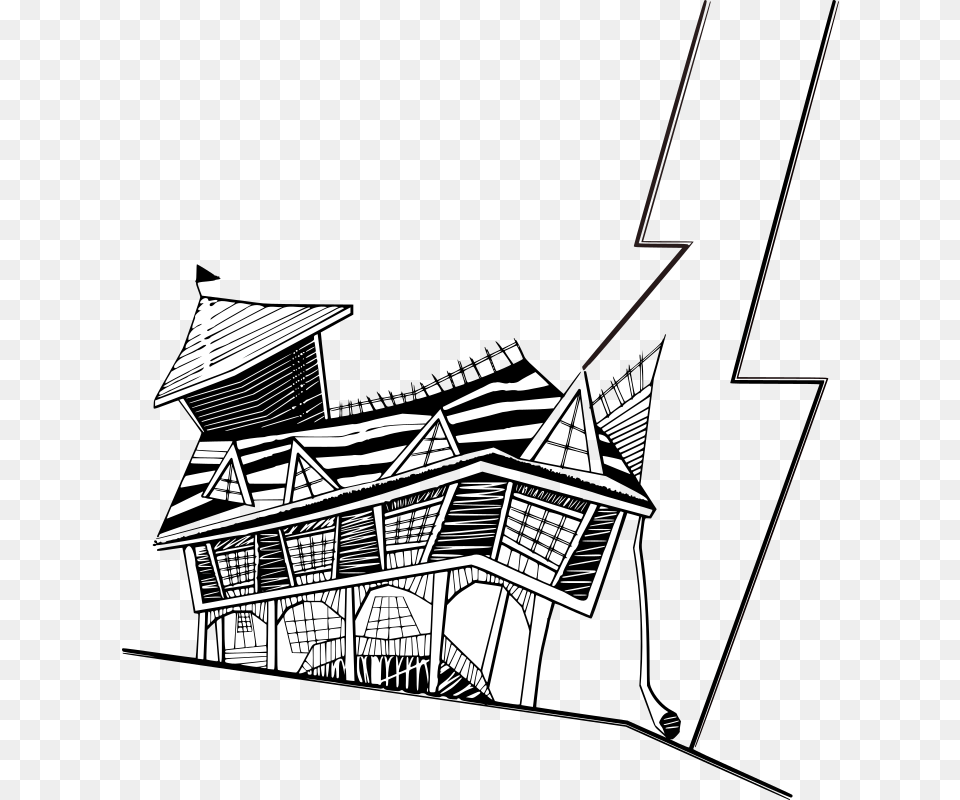 Crooked House Clipart, Art, Drawing Free Transparent Png