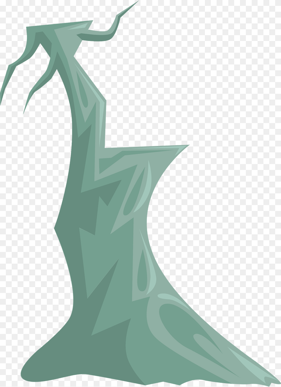 Crooked Light Green Bare Fantasy Tree Clipart, Ice, Art, Graphics, Animal Free Png Download