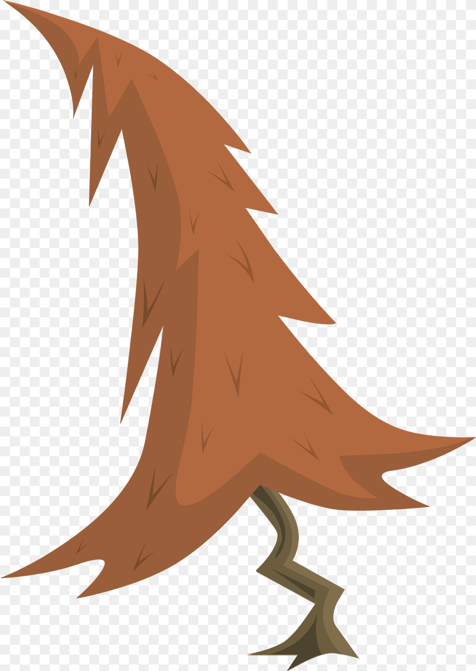 Crooked Red Coniferous Tree Clipart, Animal, Fish, Sea Life, Shark Png Image