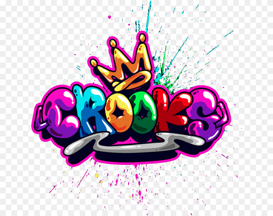 Crooks Official Artistic, Art, Graphics, Purple, Graffiti Png