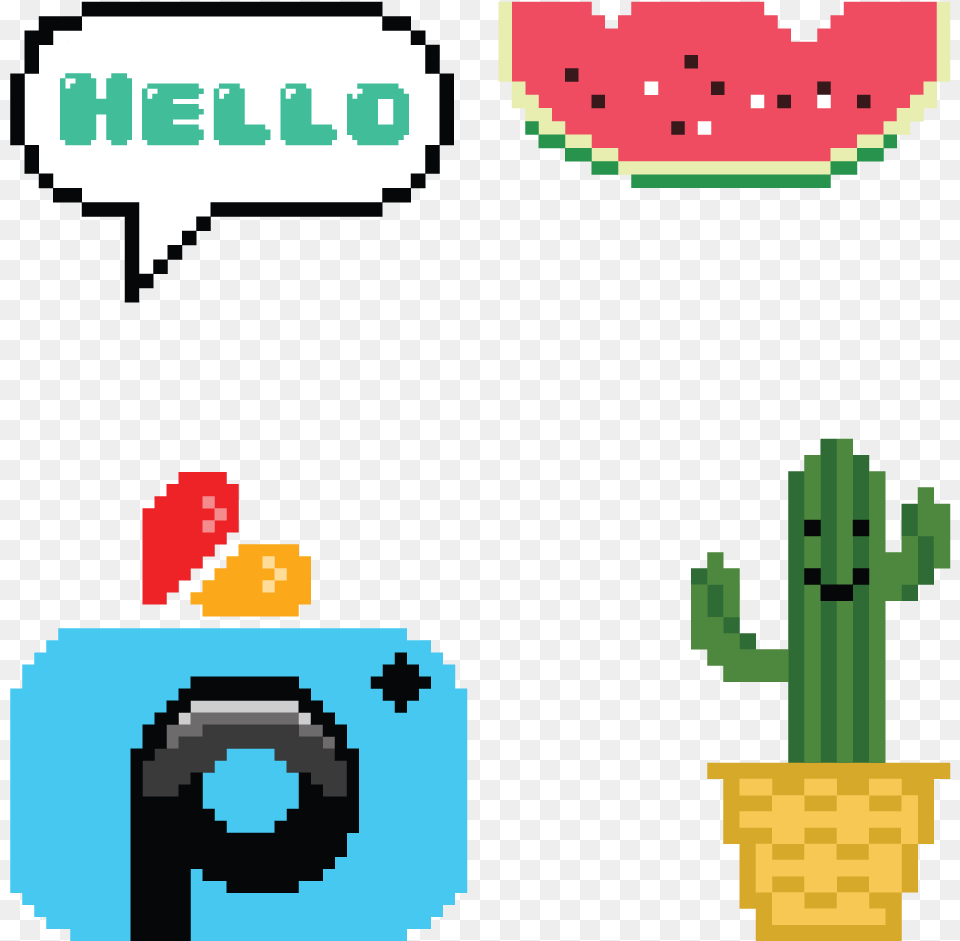 Crop These Sample Clipart Images From The 8 Bit Clipart Sans Face Pixel Art, Food, Fruit, Plant, Produce Png Image