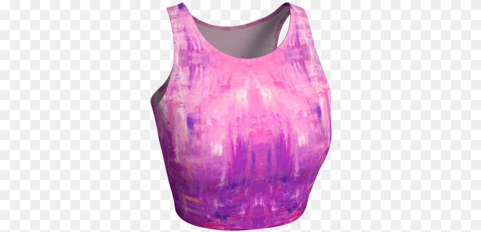 Crop Top, Purple, Clothing, Tank Top, Bottle Free Png