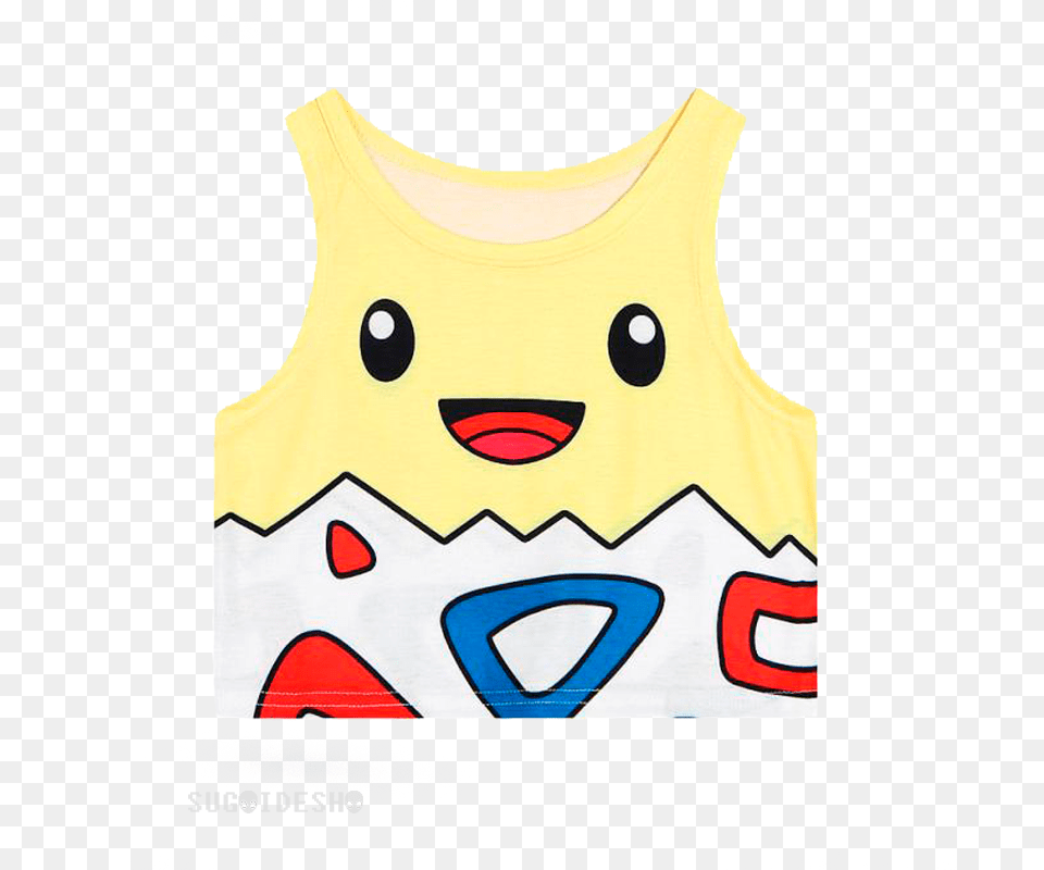 Crop Top Togepi Sleeveless Shirt, Clothing, Tank Top, Baby, Person Free Png Download