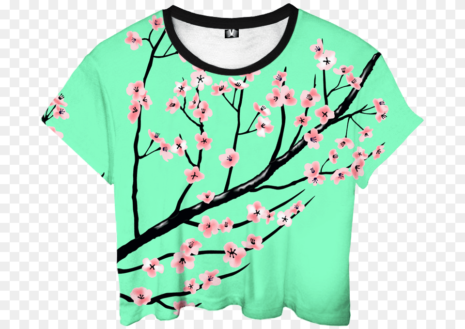 Crop Top Transparent Background, Clothing, T-shirt, Flower, Plant Png Image
