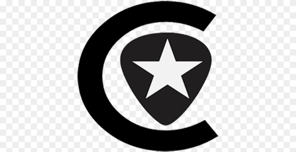 Cropped Captain America Shield Vintage, Symbol, Star Symbol, Guitar, Musical Instrument Png Image