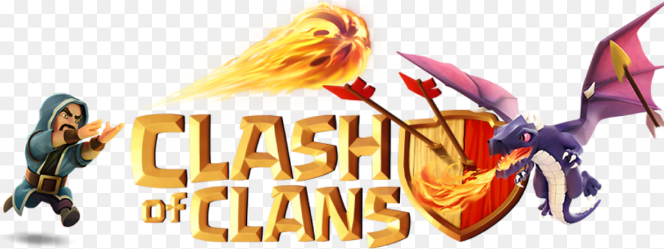 Cropped Clash Of Clans Logo, Baby, Person Free Png