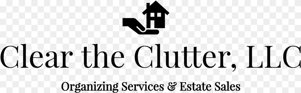 Cropped Clear The Clutter Llc Logo Black1 Graphic Design, Gray Png Image