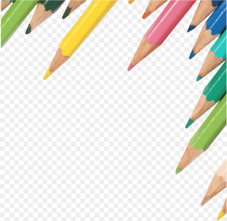 Cropped Coloured Pencils Transparent Transparent Background Pencils, Pencil Free Png Download
